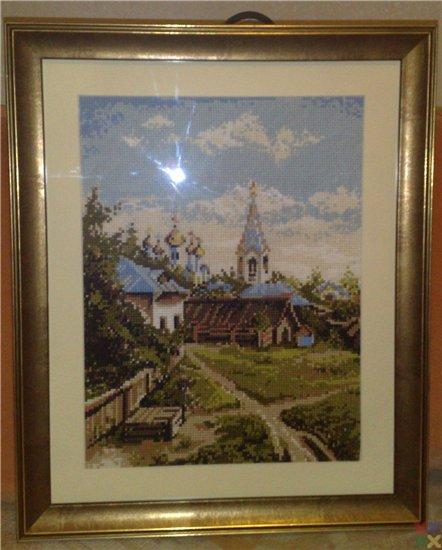 Вышивка московский дворик Вышивка московский дворик